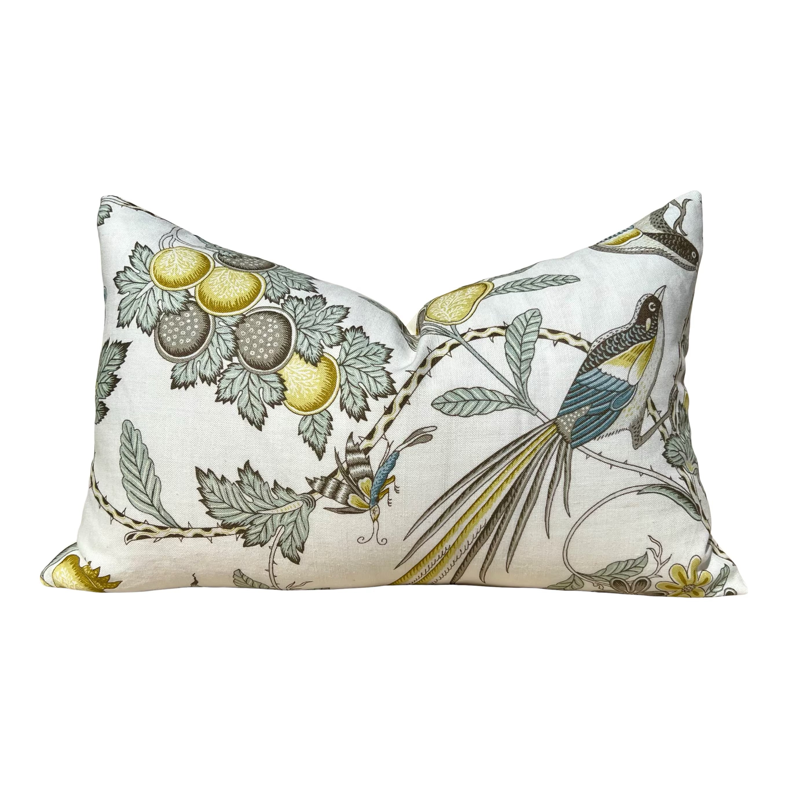 SALE!!!!! Price is for  2 14"X22" Ready To Ship Schumacher Campagne Pillow in Spa Blue