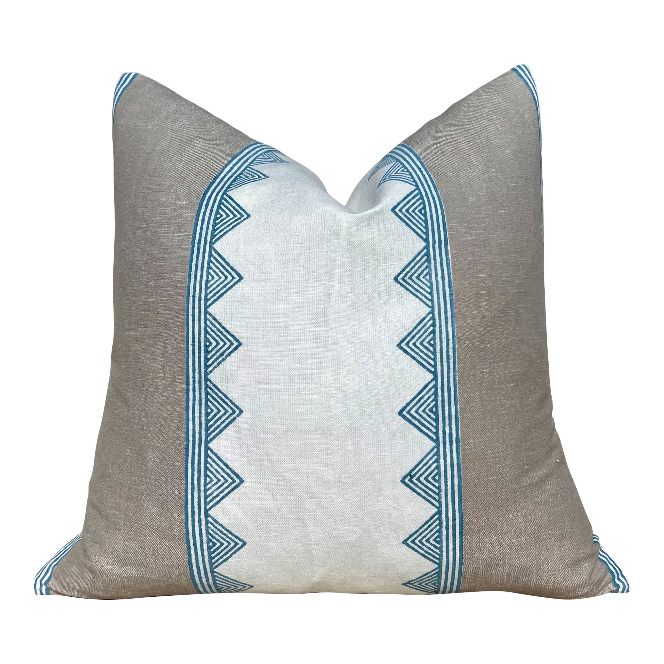 Sale!!!! Price is for 2 22"X22" Thibaut Kismet Striped Pillow Cover - French Blue