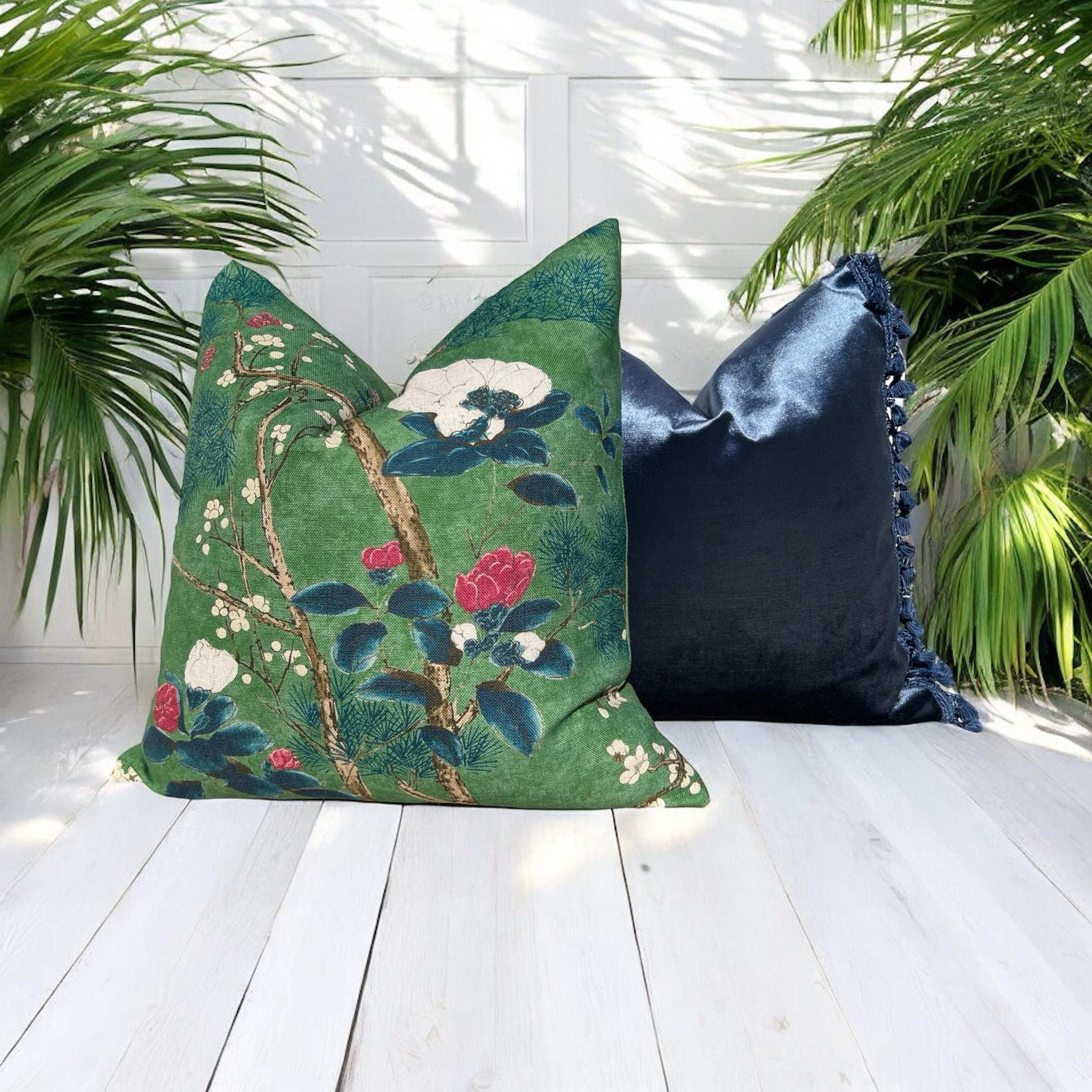 Thibaut Katsura Pillow - Emerald Green