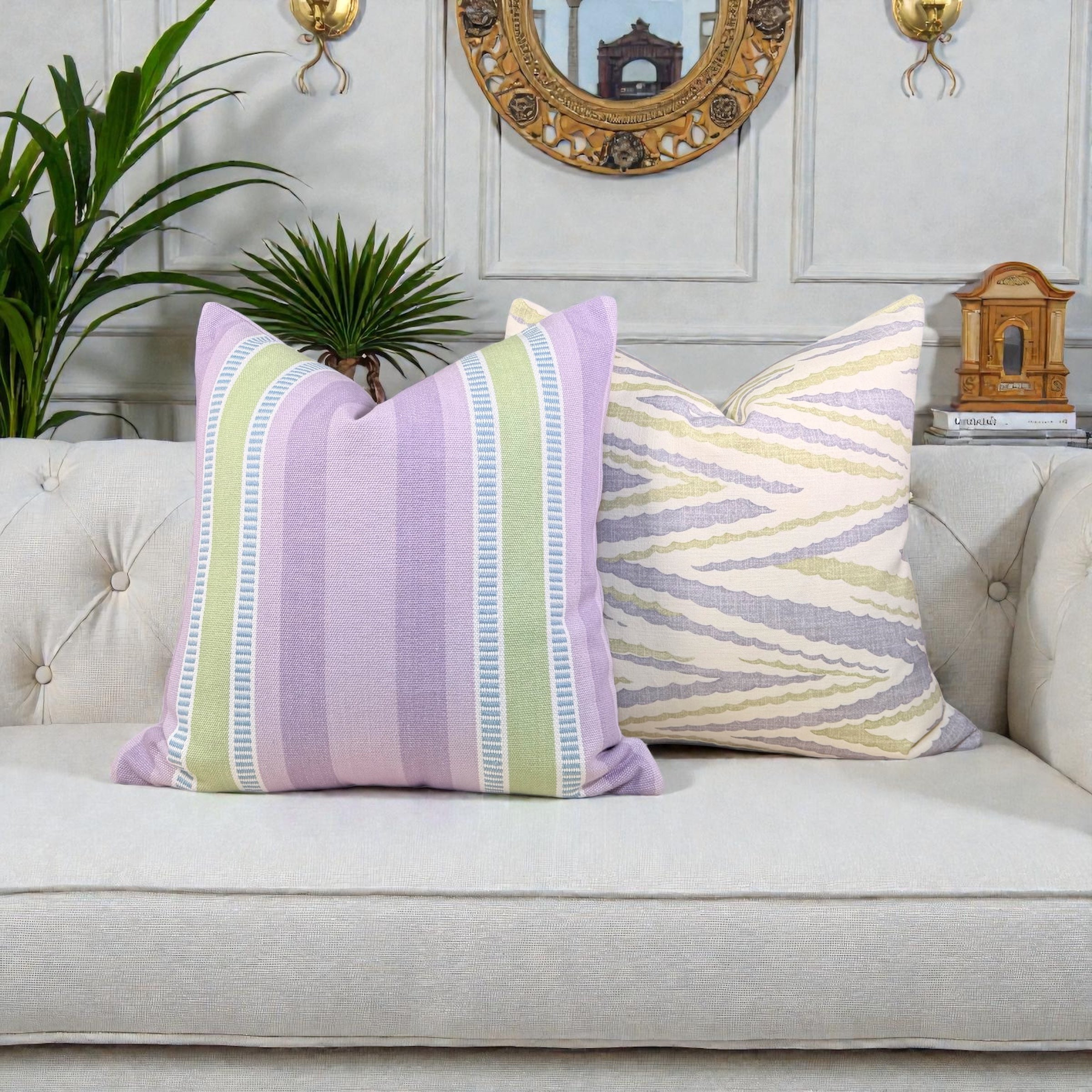 Thibaut Highland Peak Pillow - Lavender