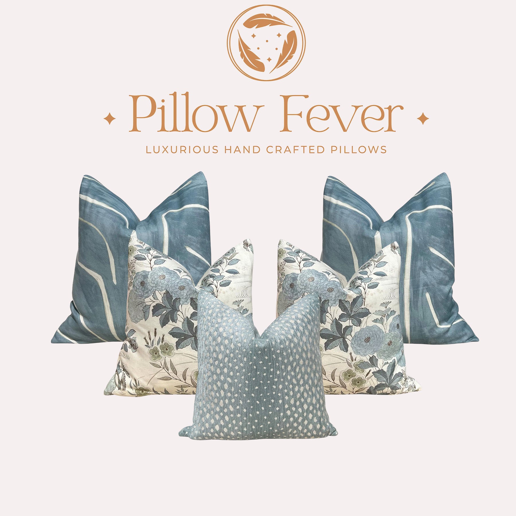 Thibaut Gazelle Woven Pillow in Seaglass.