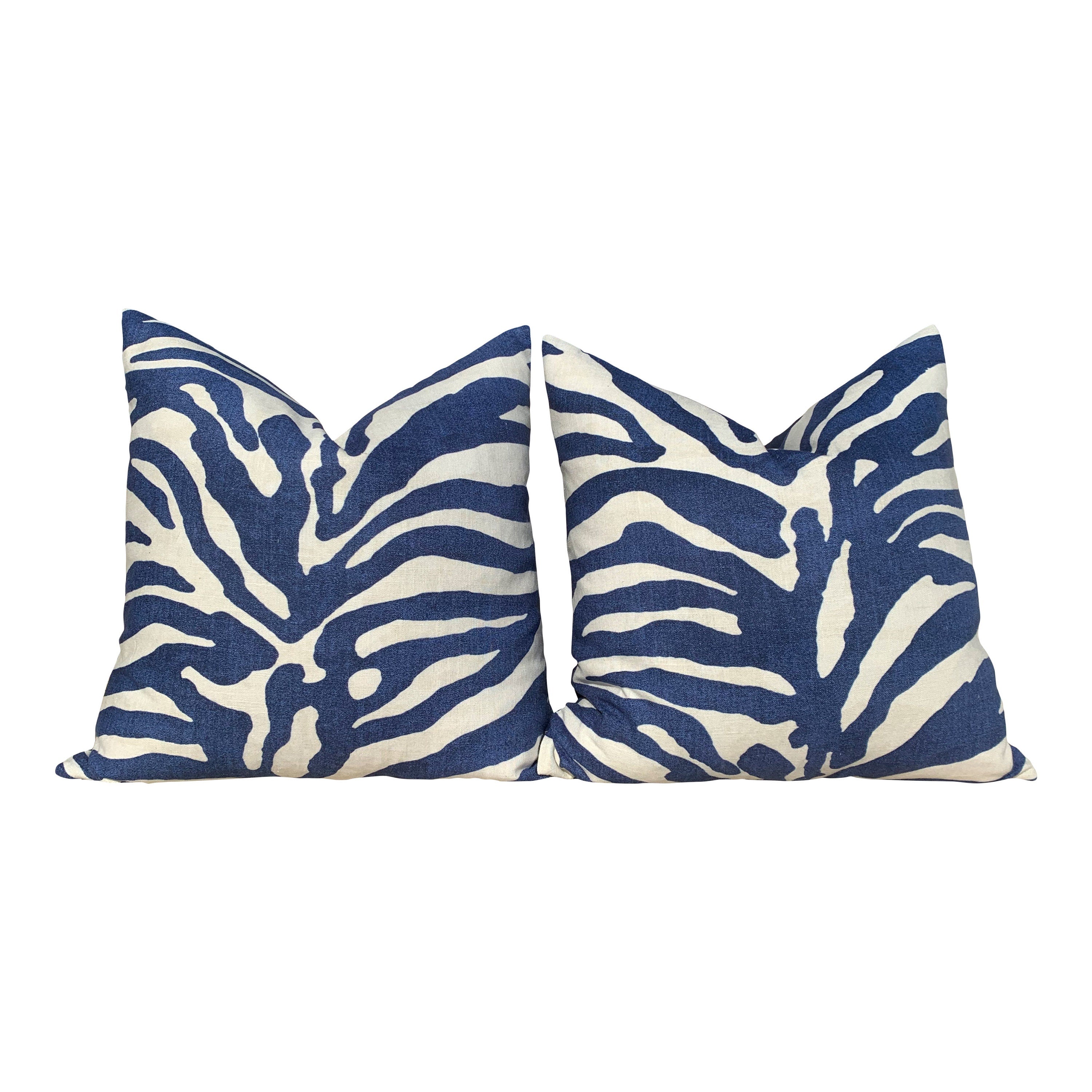 Thibaut Serengeti Decorative Pillow in Navy.