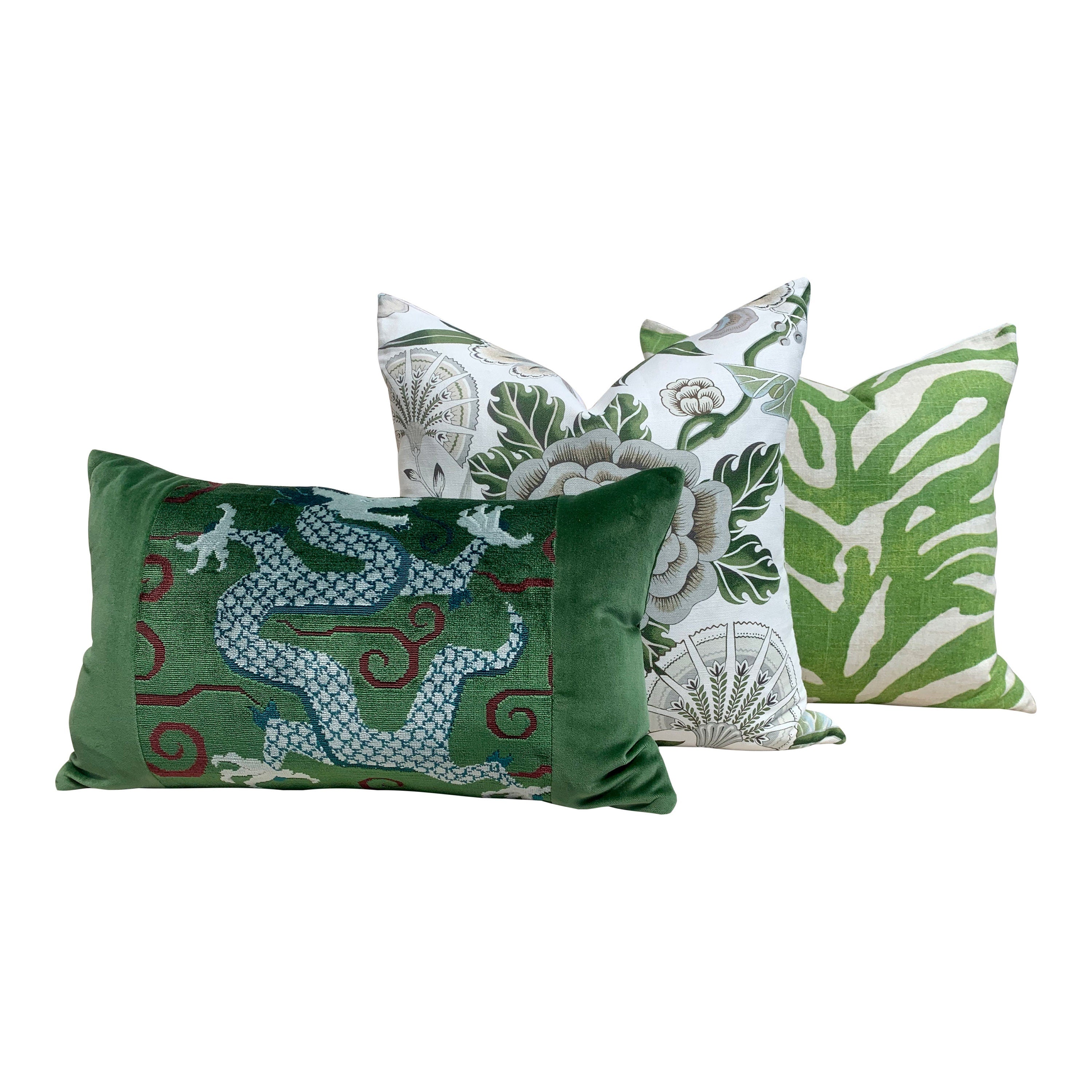 Thibaut Serengeti Decorative Pillow in Green.