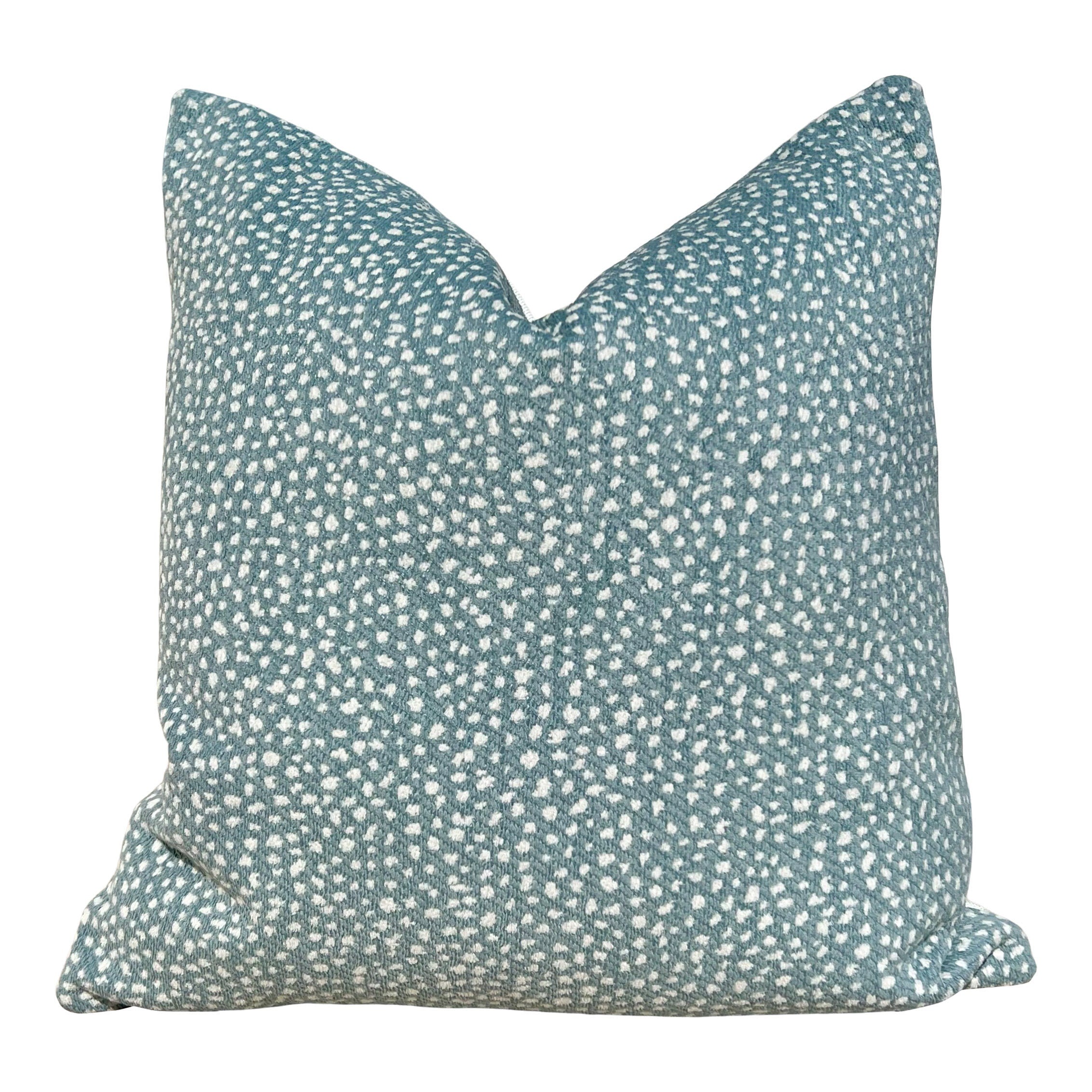 Thibaut Fawn Indoor Outdoor Pillow in Midnight. Outdoor Designer Pillows // High End Pillows // Navy Blue Modern Pillow // Lumbar Pillow