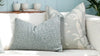 Thibaut Fawn Indoor Outdoor Pillow in Sky Blue. Outdoor Designer Pillow, Outdoor Light Blue Cushion Cover, Lumbar Animal Print Pillow Covers