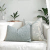 Thibaut Ensbury Fern Woven Pillow in Soft Blue. Light Blue Fern Pillow Cover, Decorative Pastel Pillows,