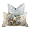 Thibaut Ensbury Fern Woven Pillow in Soft Blue. Light Blue Fern Pillow Cover, Decorative Pastel Pillows,