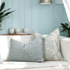 Thibaut Ensbury Fern Woven Pillow in Soft Blue. Light Blue Fern Pillow Cover, Decorative Pastel Pillows,