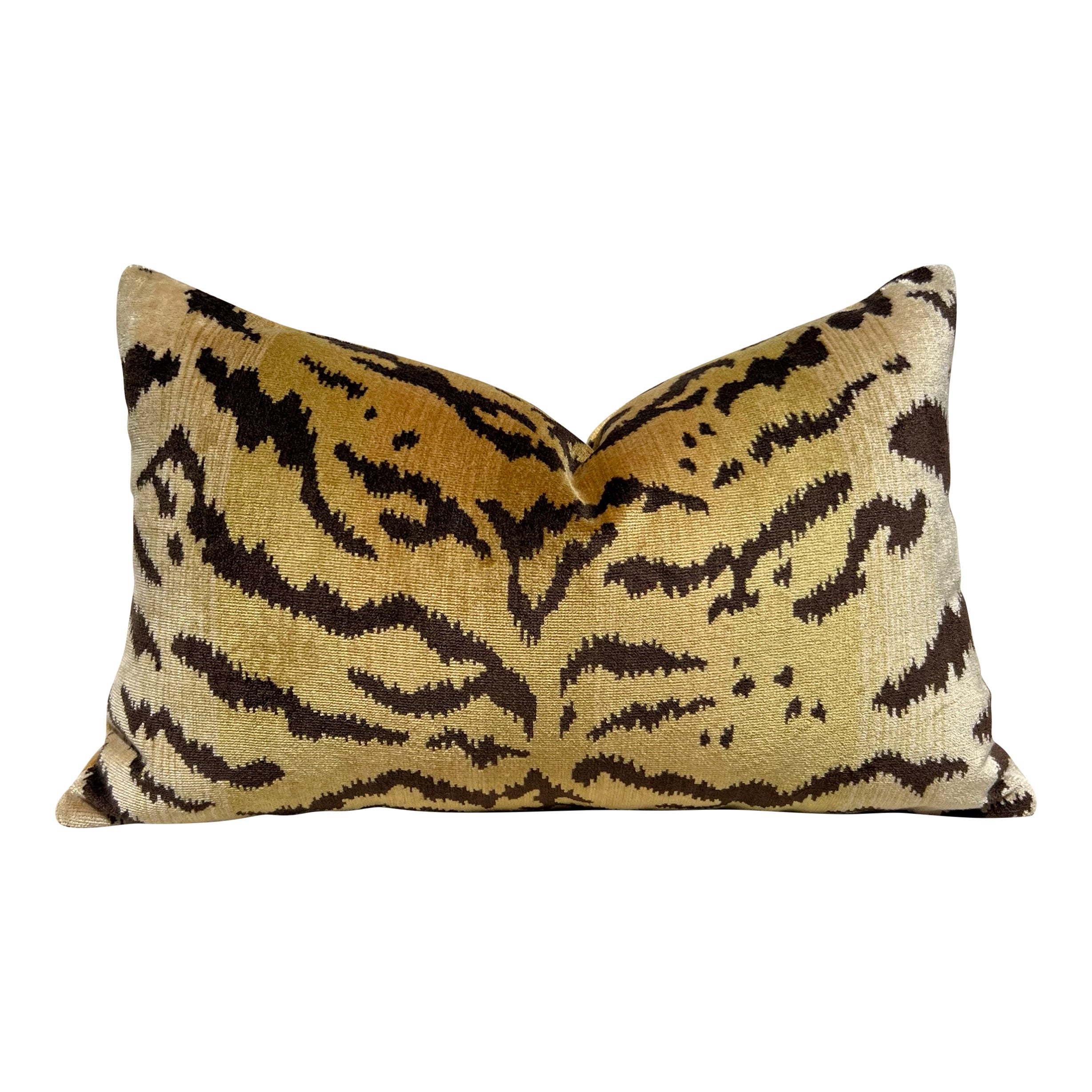 Scalamandre La Tigre Silk Velvet Pillow.