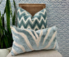 Load image into Gallery viewer, Etosha Velvet Pillow in Mineral.