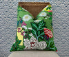 Schumacher Chiang Mai Dragon Floral Pillow in Emarald.