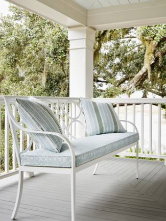Thibaut Topsail Outdoor Woven Pillow in Aqua, Green.