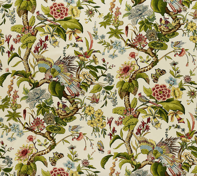 Schumacher Cranley Garden Pillow in Green.