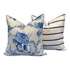 Load image into Gallery viewer, Thibaut Seashells Linen Pillow in Porcelain. Designer pillows, accent cushion cover, decorative pillow, high end pillow cover
