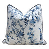 Load image into Gallery viewer, Nanjing Pillow in Porcelain. Chinoiserie Pillow Cover, Toile Blue Lumbar Pillow Case, Accent Asian Decor, Floral Blue and White Cushion
