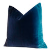 Load image into Gallery viewer, Harlequin Designer Ombre Velvet Pillow in Blueberry, Blue lagoon
