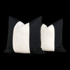 Load image into Gallery viewer, Sunbrella Black and White Striped Outdoor Pillow.