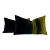 Ombre Velvet Pillow in  Mustard and Elephant.