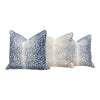 Load image into Gallery viewer, Antelope Pillow Navy Blue. Long Lumbar Pillow //  Accent pillow cover // Animal Print Navy Pillow // Blue Antelope Pillow // Euro Sham 26x26