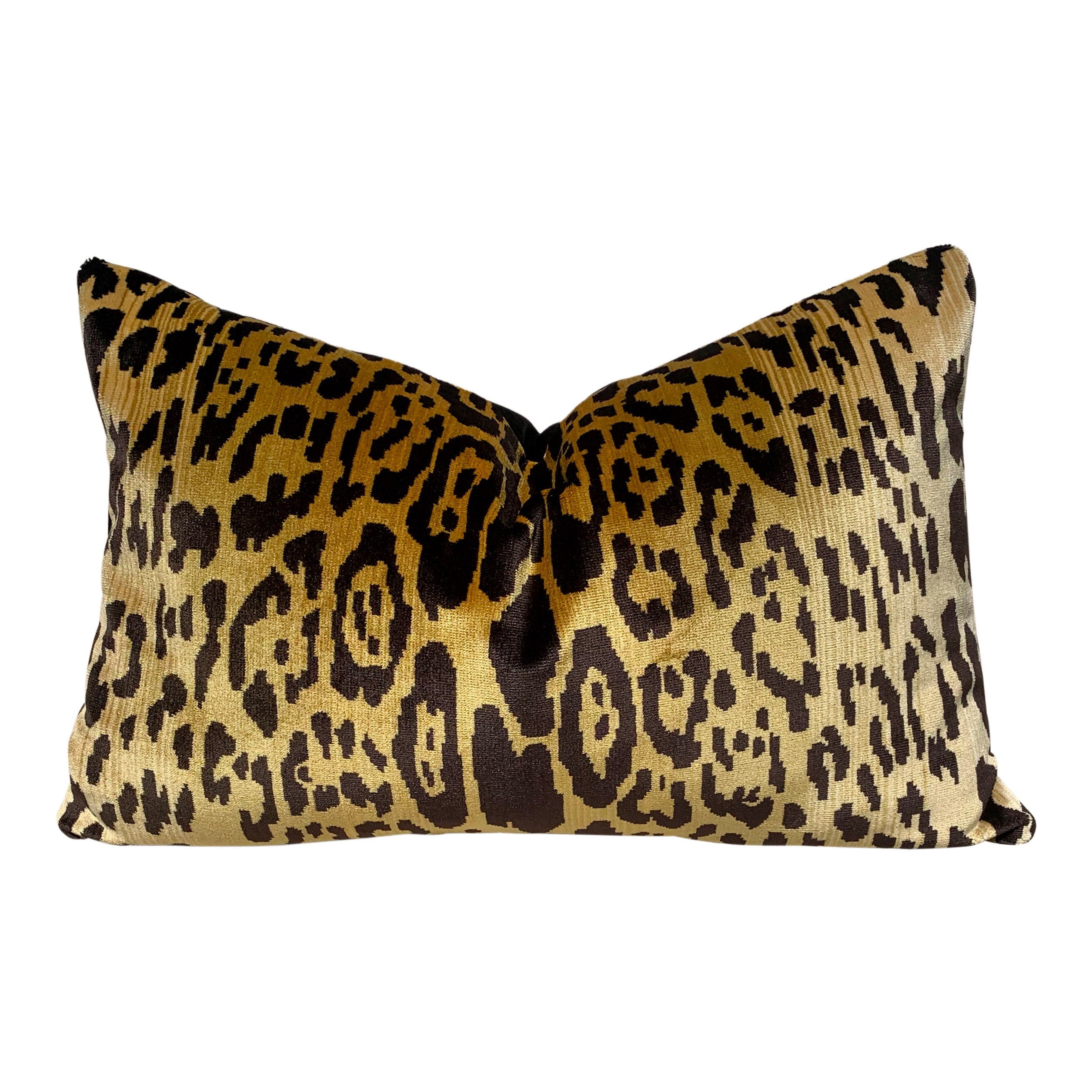 Scalamandre Leopardo Silk Velvet Pillow. Lumbar Velvet Pillow, Animal Skin Pillow, Cheetah Velvet Pillow, Gold Velvet Pillow, Luxury Gift