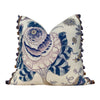 Schumacher Indian Arbre Pillow in BLue and Lavender. Floral Lumbar Pillow. Extra Long Lumbar Pillow.