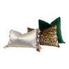 Load image into Gallery viewer, Scalamandre Leopardo Silk Velvet Pillow. Lumbar Velvet Pillow, Animal Skin Pillow, Cheetah Velvet Pillow, Gold Velvet Pillow, Luxury Gift