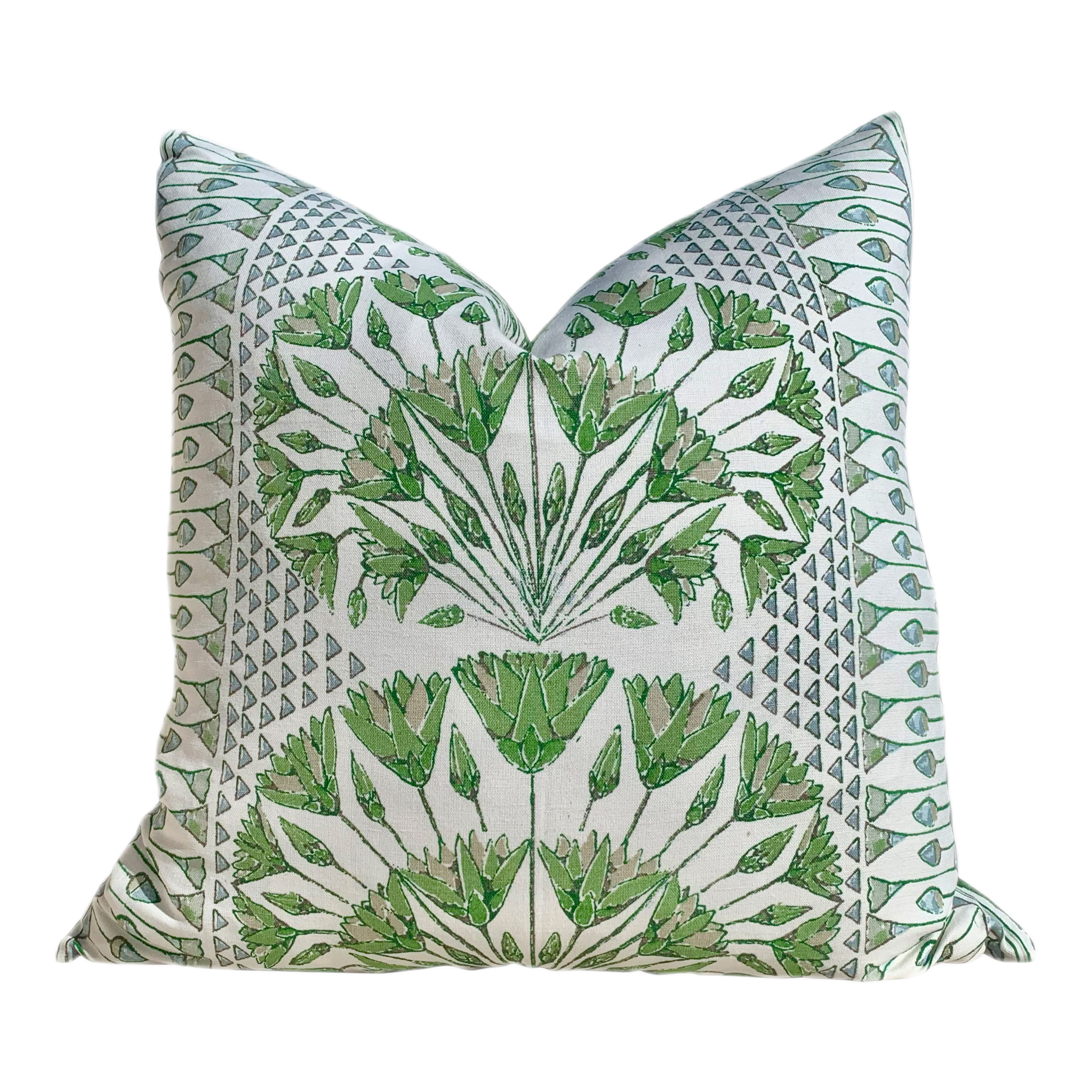 Anna French Cairo pillow Green. Medallion Designer pillow Decorative Pillow Slipcover, Euro Sham Green lumbar pillow, Floral green Throw