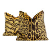 Load image into Gallery viewer, Scalamandre Leopardo Silk Velvet Pillow. Lumbar Velvet Pillow, Animal Skin Pillow, Cheetah Velvet Pillow, Gold Velvet Pillow, Luxury Gift