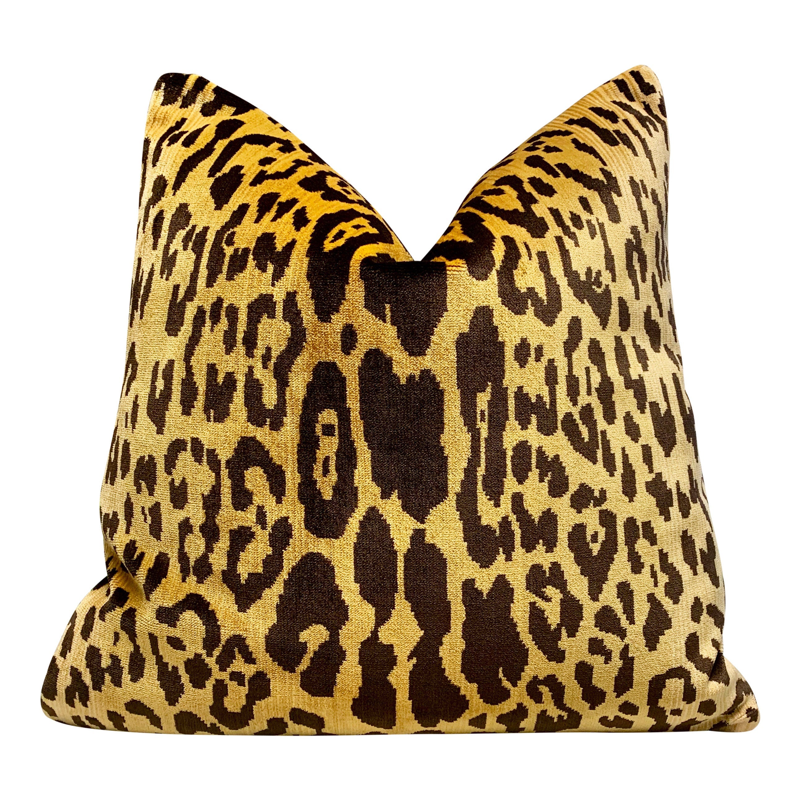 Scalamandre Leopardo Silk Velvet Pillow. Lumbar Velvet Pillow, Animal Skin Pillow, Cheetah Velvet Pillow, Gold Velvet Pillow, Luxury Gift