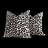 Load image into Gallery viewer, Schumacher Iconic Leopard Pillow in Charcoal. Indoor/Outdoor Pillow.