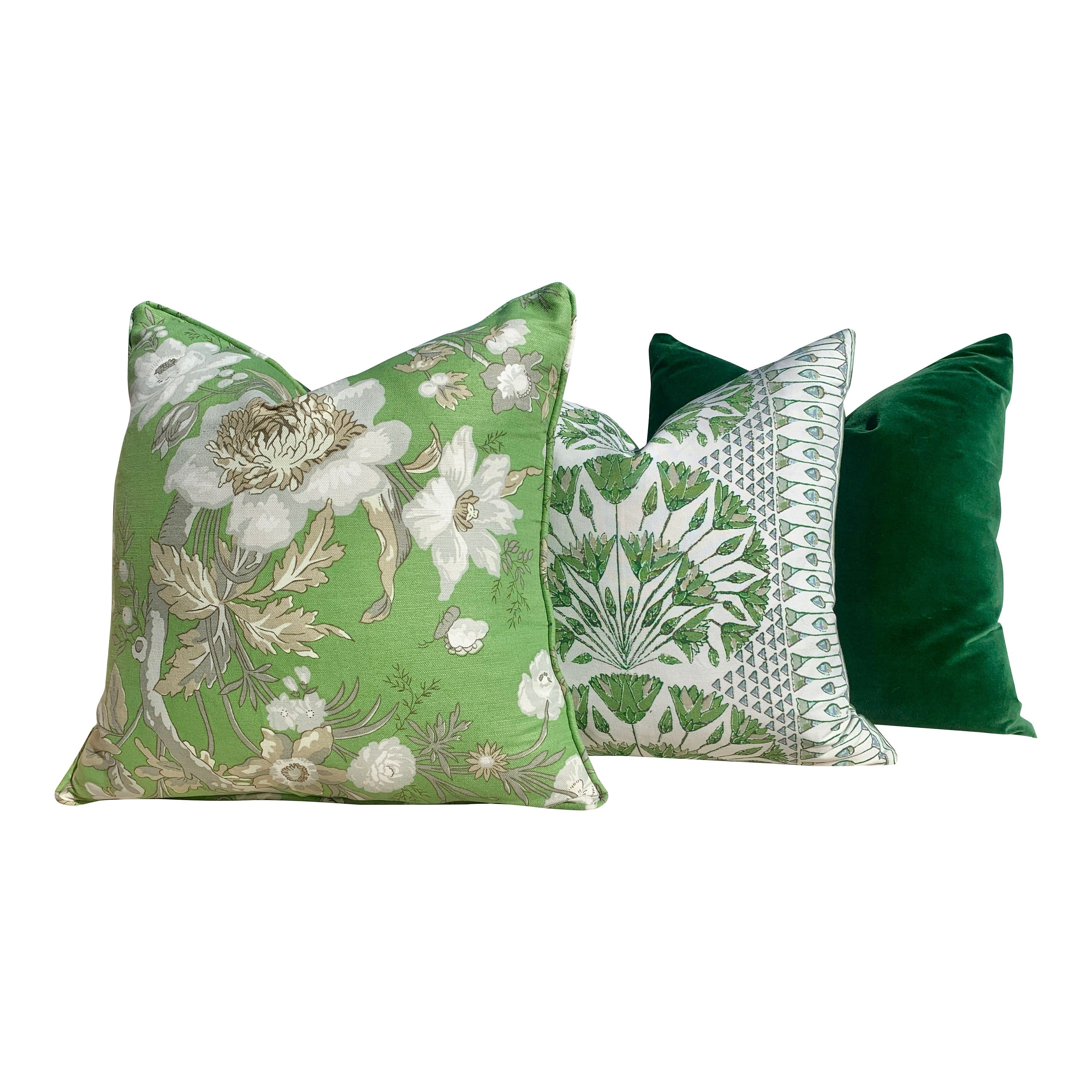 Anna French Cairo pillow Green. Medallion Designer pillow Decorative Pillow Slipcover, Euro Sham Green lumbar pillow, Floral green Throw