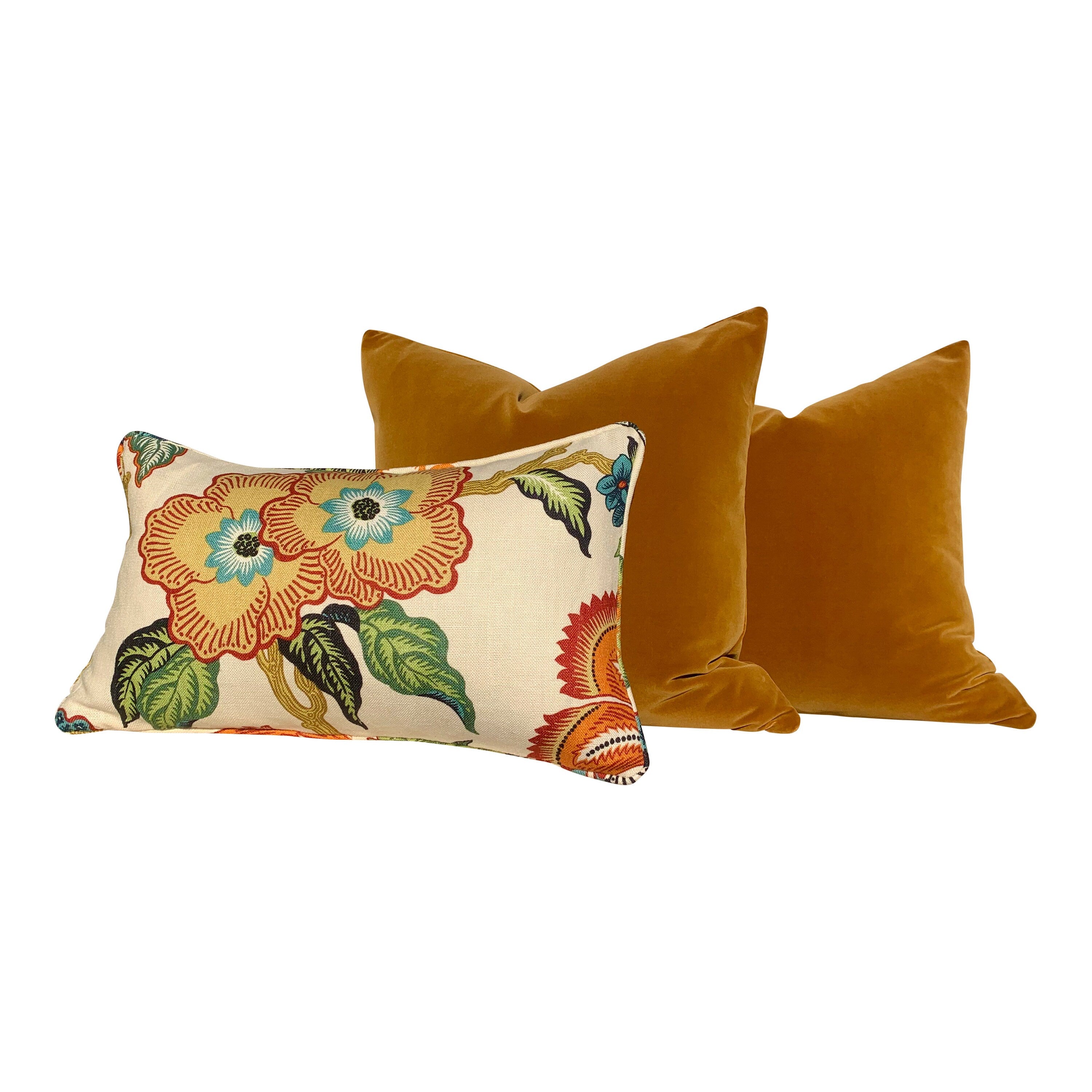 Velvet Pillow in Caramel. Lumbar Plush Velvet Pillow. Designer Velvet Pillow Cover, Accent Pillow Cushion, Decorative Pillow Throw