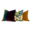 Load image into Gallery viewer, Amazilia Velvet Pillow in Gooseberry, Emerald, Loganberry. Lumbar Ombre Velvet Pillow