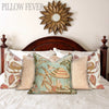 Load image into Gallery viewer, Peacock Rose Gold Pillow. Bird Lumbar Pillow, Rose Floral Pillow, Gold Pillow Cover, Euro Sham 26x26, Chinoiserie Pillow