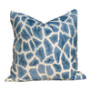 Load image into Gallery viewer, Thibaut Makena Decorative Pillow in Slate Blue. Giraffe Lumbar Cushion Cover Blue. Designer Pillow Cover. Accent throw pillow.
