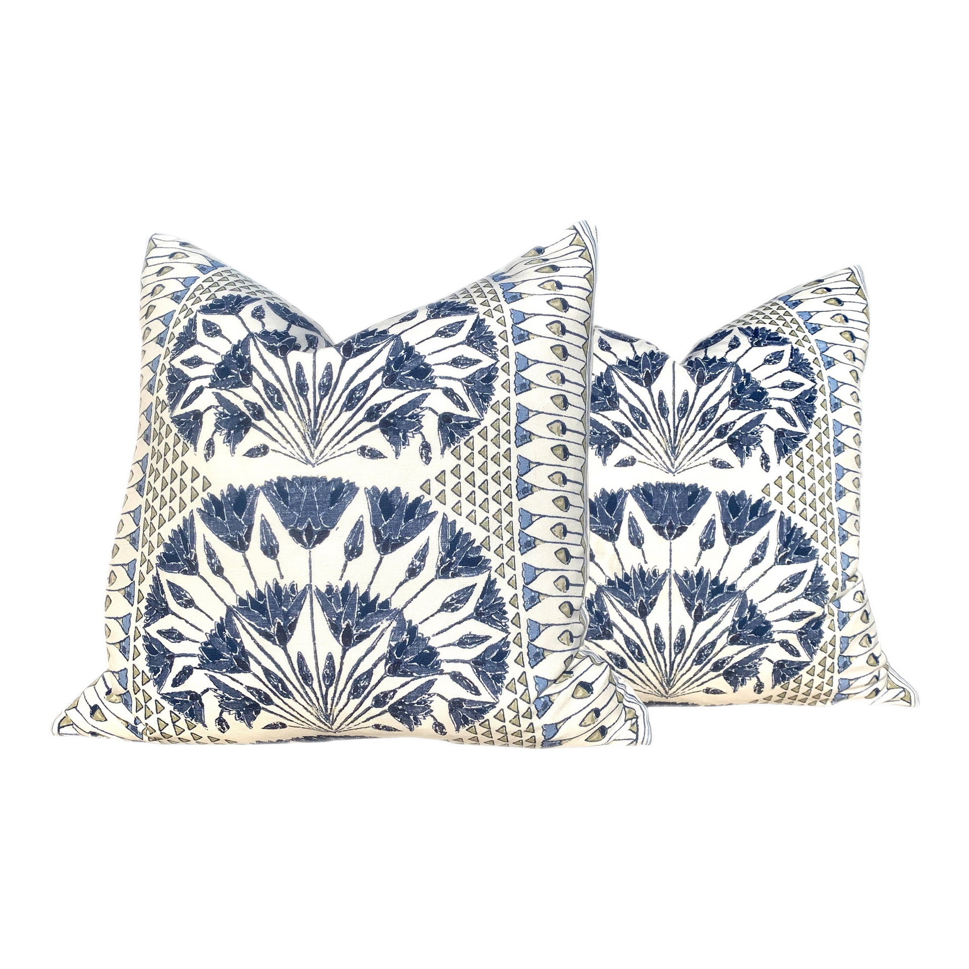 Anna French Cairo pillow cover Blue and White.