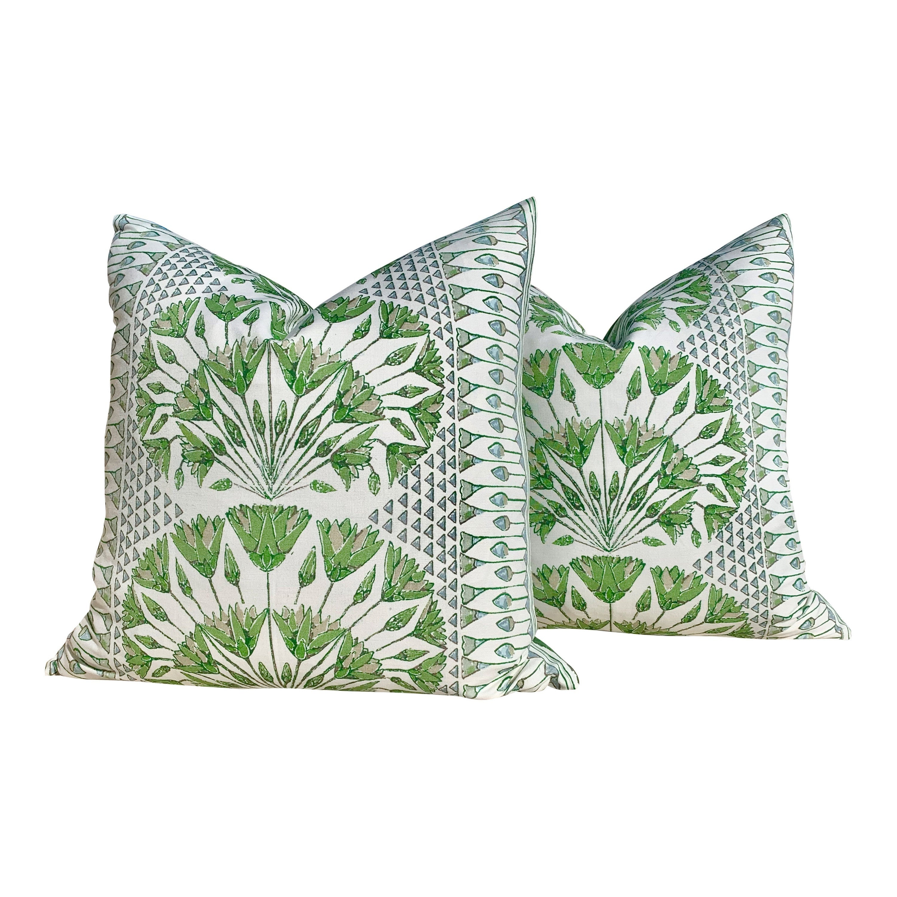 Anna French Cairo pillow Green. Medallion Designer pillow Decorative Pillow Slipcover, Euro Sham Green lumbar pillow, Floral green Throw