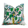 Load image into Gallery viewer, Schumacher Citrus Garden Pillow. Floral Outdoor Pillow // Outdoor Green Pillow