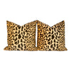 Load image into Gallery viewer, Leopard Velvet Pillow in Gold and Black. Accent Lumbar Animal Skin Pillow Designer Velvet Long Lumbar Pillow Decorative Toss Throw Pillow