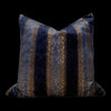 Load image into Gallery viewer, Luxury Snake Skin Velvet Pillow in Gold and Navy .Animal Skin Accent Lumbar Velvet Pillow.