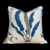 Lee Jofa Fern Blue Pillow Cover. Botanical Lumbar Pillow,  Designer Pillow,  Euro Sham 26x26 , Pillow Cover 18x18 20x20 22x22 24x24