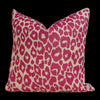 Schumacher Iconic Leopard Fuchsia Pillow . Animal Skin Pink Pillow // Long Lumbar Pillow // Exotic Pillow