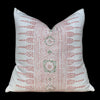 Thibaut Javanese Stripe Pillow Blush Pink. Lumbar Striped Pillow // Long Lumbar Pillow // Euro Sham 26