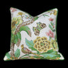 Load image into Gallery viewer, Schumacher Cranley Garden Pillow. Floral Lumbar Pillow, Green Yellow Pillow, Euro Sham 26&quot;x26&quot;, Fauna Pillow Cover