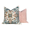 Thibaut Persian Carpet Pillow Spa Blue. Lumbar Pillow, Geometric Pillow, Decorative Pillow Cover, Designer Pillows, Accent Cushion Cover