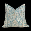 Load image into Gallery viewer, Thibaut Fair Isle Pillow in SPA Blue. Lumbar Striped  Pillow // Aqua Blue Pillow // Geometric Pillow