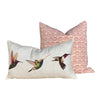 Schumacher Ellies Pillow in Rose. Lumbar Elephant Pillow // Animal Print Pillow // Euro Sham Pillow 26x26 // Pink Nursery Pillow