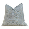 Thibaut Cairo Pillow in Pool. Medallion Pillow Cover // Floral Lumbar Pillow // Euro Sham 26