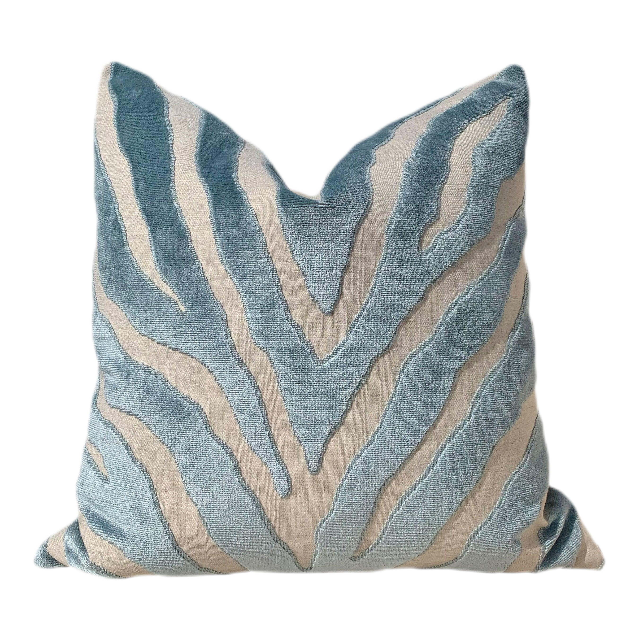 Etosha Velvet Pillow in Mineral.