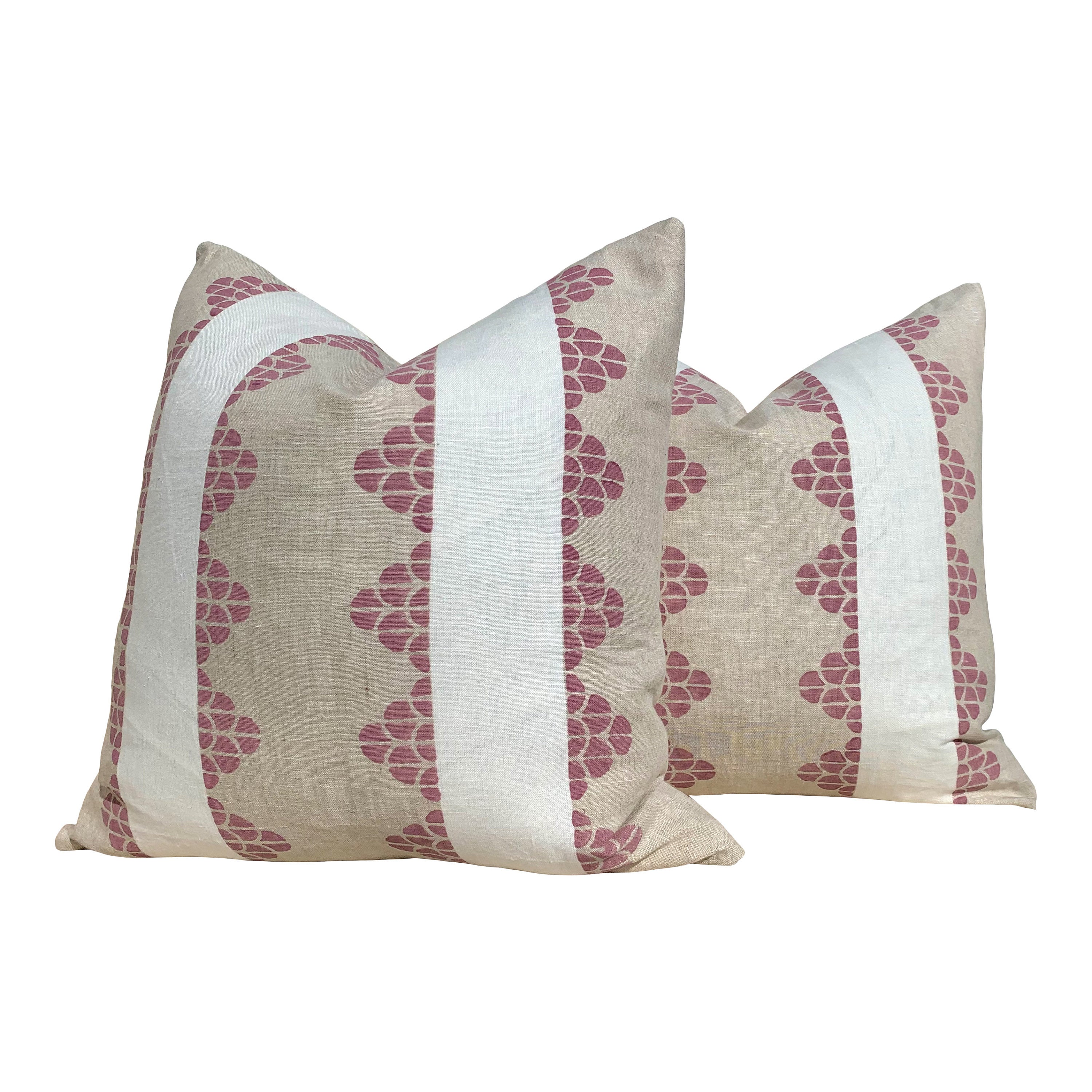 Thibaut Dhara Stripe Pillow in Plum. Lumbar Striped Accent Pillow Cover, Decorative Pillow Sham, Designer Pillow, Accent Pillow Throw